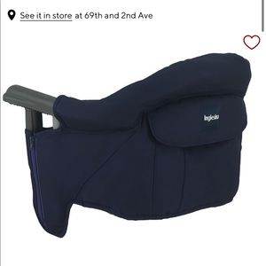 Inglesina navy chair and tray